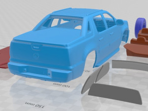 Cadillac Escalade EXT 2011 Printable Car 3D Baskı Modeli
