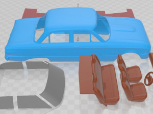 Falcon 1960 Printable Car 3D प्रिंट मॉडल
