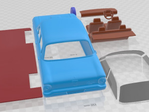 Falcon 1960 Printable Car 3D प्रिंट मॉडल