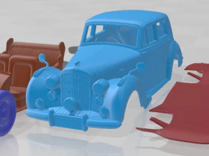 Bentley R Type 1953 Printable Car 3D Print Model