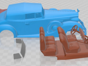 Packard Twelve Victoria Printable Car 3D प्रिंट मॉडल