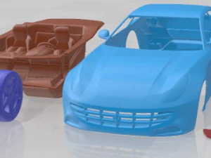 Ferrari FF 2012 Printable Car 3D Print Model