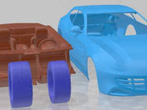 Ferrari FF 2012 Printable Car 3D-Druckmodell