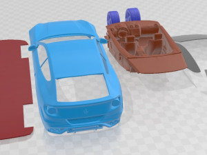 Ferrari FF 2012 Printable Car 3D-Druckmodell