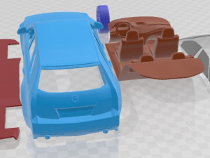 Cadillac CTS Sport Wagon 2009 Printable Car Modelo de Impressão 3D