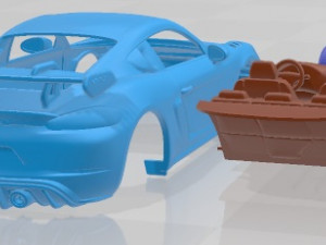 Porsche 718 Cayman GT4 RS 2022 Printable Car 3D Print Model