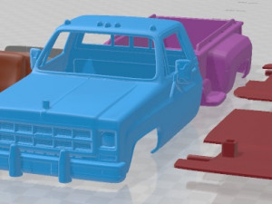 GMC Sierra Grande 454 Pickup 1979 Printable Car Modelo de impresión 3D