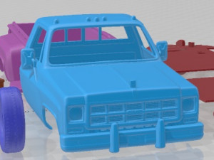 GMC Sierra Grande 454 Pickup 1979 Printable Car 3D Print Model