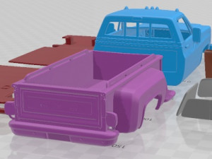 GMC Sierra Grande 454 Pickup 1979 Printable Car 3D Print Model