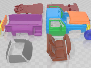 GMC Sierra Grande 454 Pickup 1979 Printable Car 3D प्रिंट मॉडल