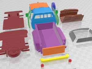 GMC Sierra Grande 454 Pickup 1979 Printable Car 3D प्रिंट मॉडल