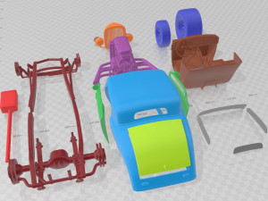 1934 Hot Rod Printable Car Modèles 3D en vedette