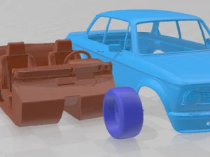 2002 Turbo 1973 Printable Car 3D Print Model
