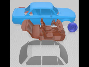 2002 Turbo 1973 Printable Car 3D Print Model