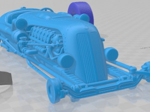 Jay Leno Tank Car Hot Rod Printable Car Model Cetak 3D