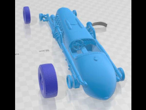 Jay Leno Tank Car Hot Rod Printable Car 3D Print Model