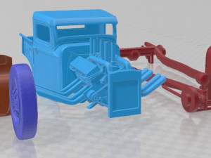 Model A Hot Rod 1931 Printable Car Model do druku 3D