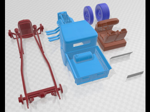 Model A Hot Rod 1931 Printable Car Model do druku 3D