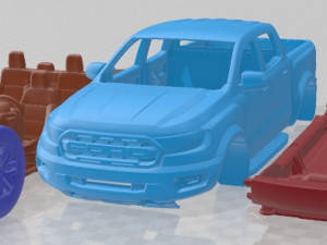 Ranger Raptor 2019 Printable Car Modelo de impresión 3D