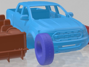 Ranger Raptor 2019 Printable Car Modelo de impresión 3D