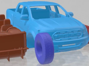 Ranger Raptor 2019 Printable Car 3D Print Model