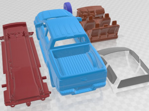 Ranger Raptor 2019 Printable Car Modelo de impresión 3D