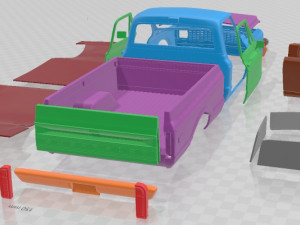 Chevrolet C10 Cheyenne Pickup 1971 Printable Car 3D Print Model