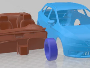 Seat Leon ST 2019 Printable Car 3D Print Model