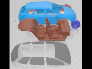 Seat Leon ST 2019 Printable Car 3D Print Model