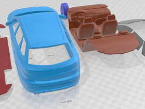 Seat Leon ST 2019 Printable Car 3D Print Model