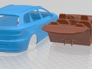 Seat Leon ST 2019 Printable Car 3D Print Model