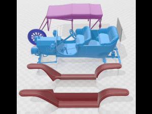 Model T 1908 Printable Car 3D Print Model