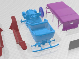 Model T 1908 Printable Car 3D Print Model