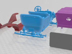 Model T 1908 Printable Car 3D Print Model