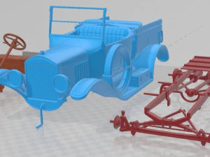 Carro imprim&iacute;vel Modelo T Pick Up 1923 Modelo de Impressão 3D