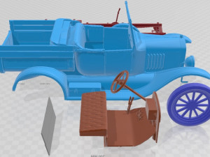 Model T Pick Up 1923 Printable Car 3Dプリントモデル