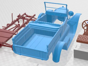 Model T Pick Up 1923 Printable Car 3D Print Model