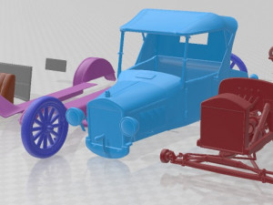 Model T 1927 Printable Car 3D Print Model