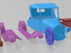 Model T 1927 Printable Car 3D Print Model