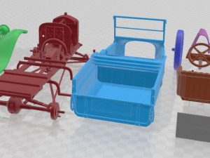 Model T Pick Up 1923 Printable Car Modello di stampa 3D