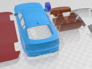 Kia Stinger GT 2022 Printable Car Model Cetak 3D
