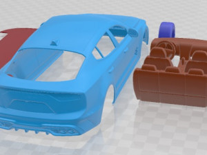 Kia Stinger GT 2022 Printable Car Model Cetak 3D