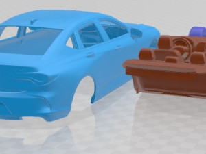 Acura TLX 2021 Printable Car 3D 프린트 모델