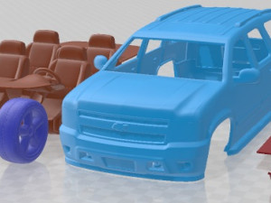 Chevrolet Tahoe 2010 Printable Car 3D Print Model