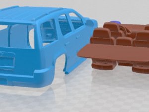 Chevrolet Tahoe 2010 Printable Car 3D Print Model
