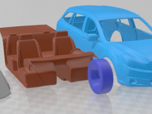 Subaru Outback 2010 Printable Car 3D 프린트 모델