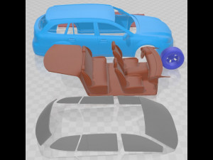 Subaru Outback 2010 Printable Car 3D 프린트 모델