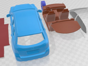 Subaru Outback 2010 Printable Car 3D 프린트 모델