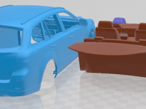 Subaru Outback 2010 Printable Car 3D 프린트 모델