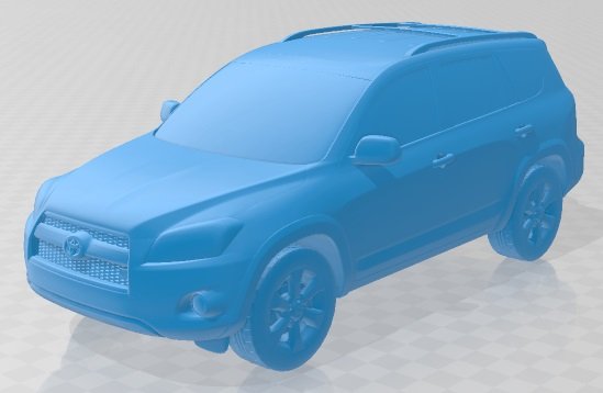 Toyota RAV4 2010 Limited Printable Car 3D-Druckmodell .c4d .max .obj .3ds .fbx .stl .blend 